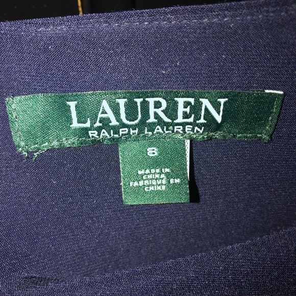 Lauren Ralph Lauren Navy Blue Mermaid Gown - Picture 3 of 8